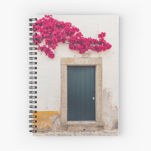 Item preview, Pink Floral Door in Obidos, Portugal designed and sold by Carrie Lyman Photography.