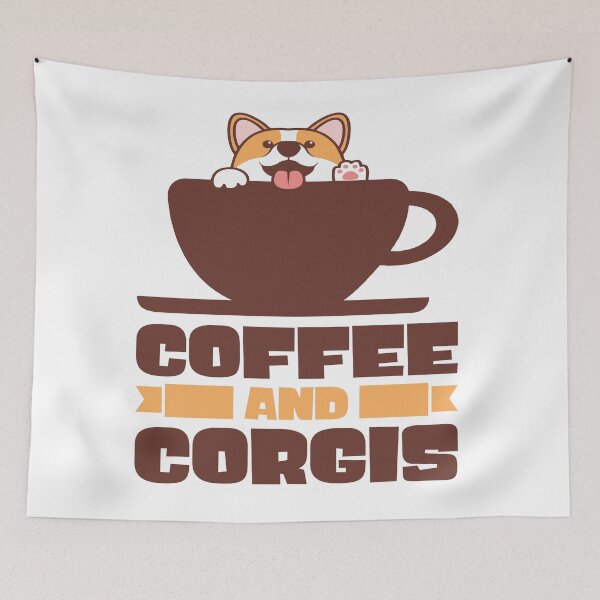 Artikelvorschau, Corgi-Liebhaber: Pembroke Welsh Corgi, Corgi und Kaffee entworfen und verkauft von remonss.