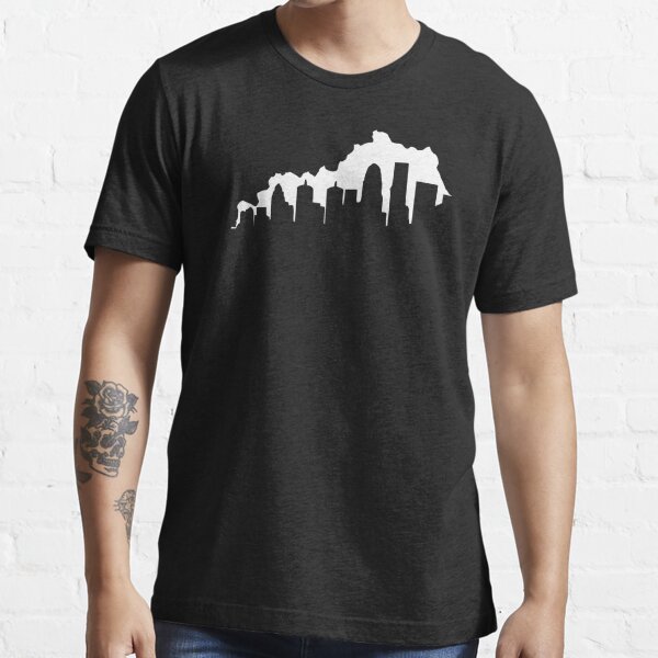 UL Louisville Football Silhouette on a Black T Shirt