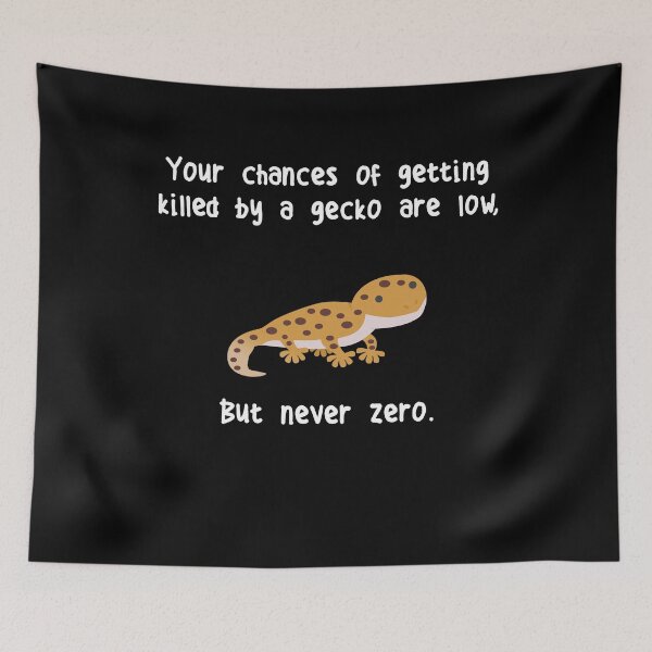 Item preview, Never Zero Gecko designed and sold by Clara Hollins.
