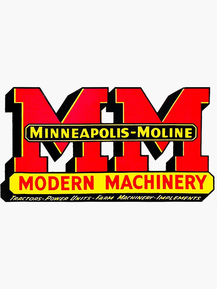 “Minneapolis Moline Modern Machinery Merch” Sticker for Sale by