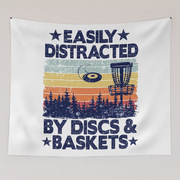 Item preview, Easily Distracted By Discs & Baskets Disc Golf Gift designed and sold by Stronzi.