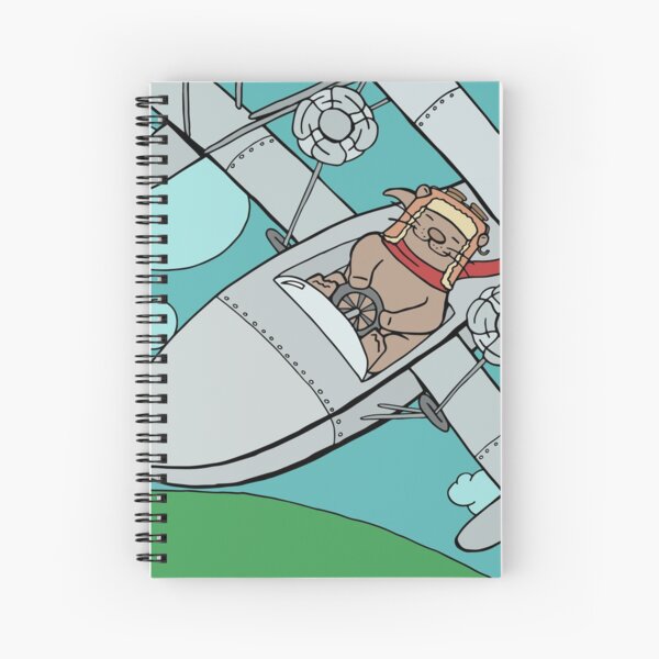Item preview, Otter Aviator Flies Plane High Over the Earth designed and sold by Otter-Grotto.