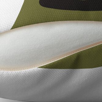 Alternate view of Q is for Quiver - Black Throw Pillow