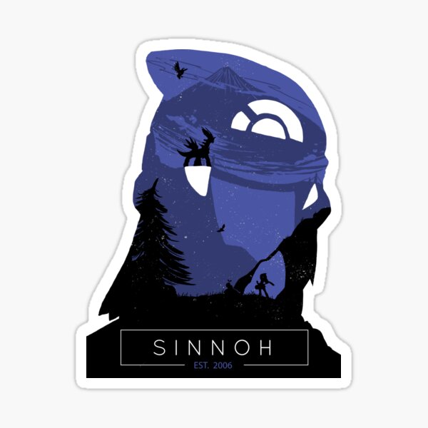 Sinnoh Region Photographic Print Sticker