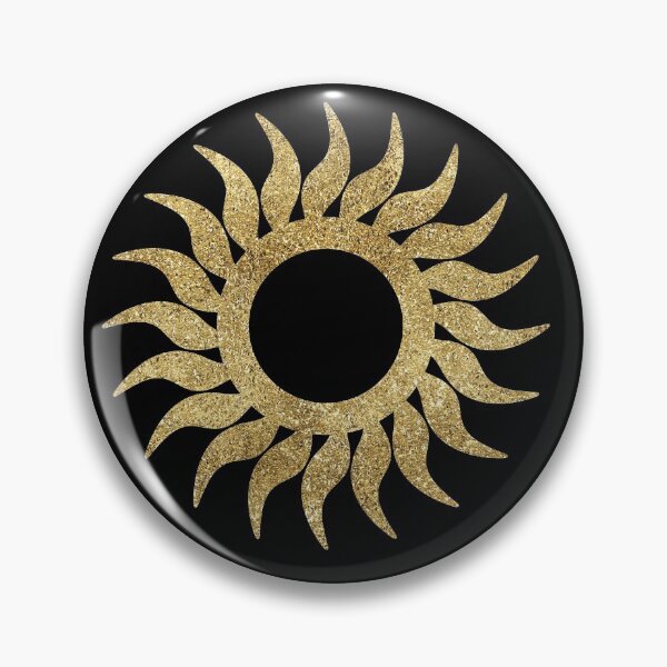 Item preview, Heliotrope Ancient Esoteric Golden Sun designed and sold by GoldenZodiac888.