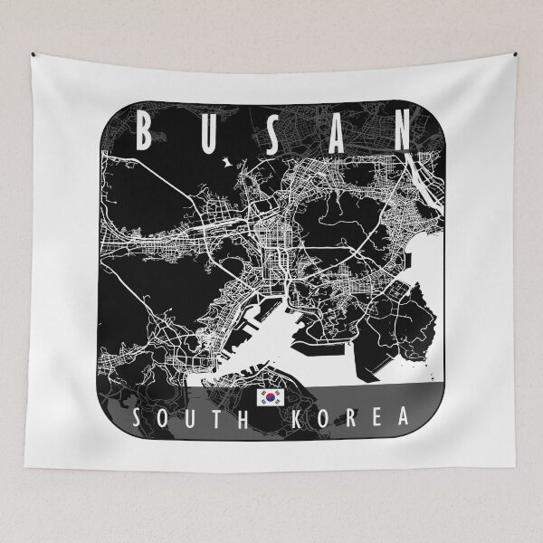 Item preview, BUSAN MAP SOUTH KOREA designed and sold by hatimelhag.