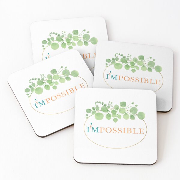 Aperçu de l'œuvre Je suis possible - Pas impossible - Motivation d'amour de soi créée et vendue par DesignByLeo.