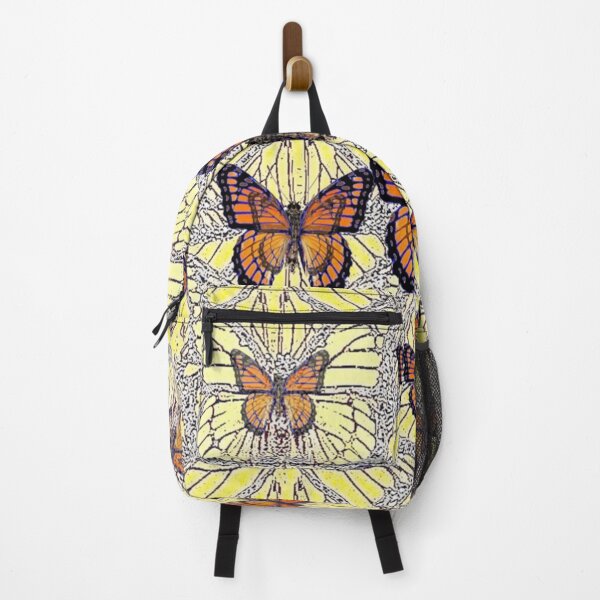 Item preview, ORANGE MONARCHS ON YELLOW BUTTERFLY DRAWING designed and sold by sharlesart.