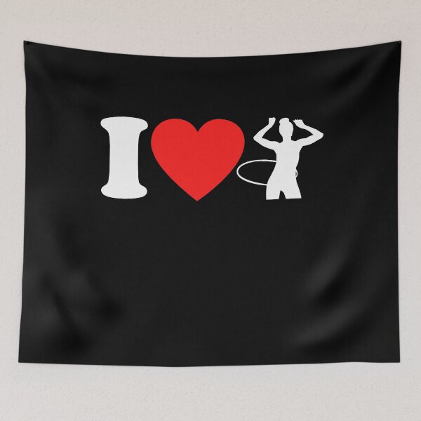 Item preview, I heart Hulahoop Sport Hooping Hulagirl Ladies designed and sold by DerNerd.