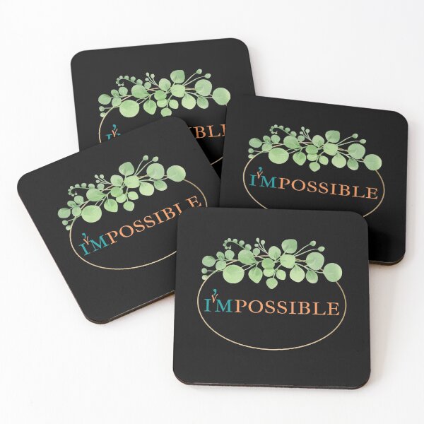 Aperçu de l'œuvre Je suis possible - Pas impossible - Motivation d'amour de soi créée et vendue par DesignByLeo.