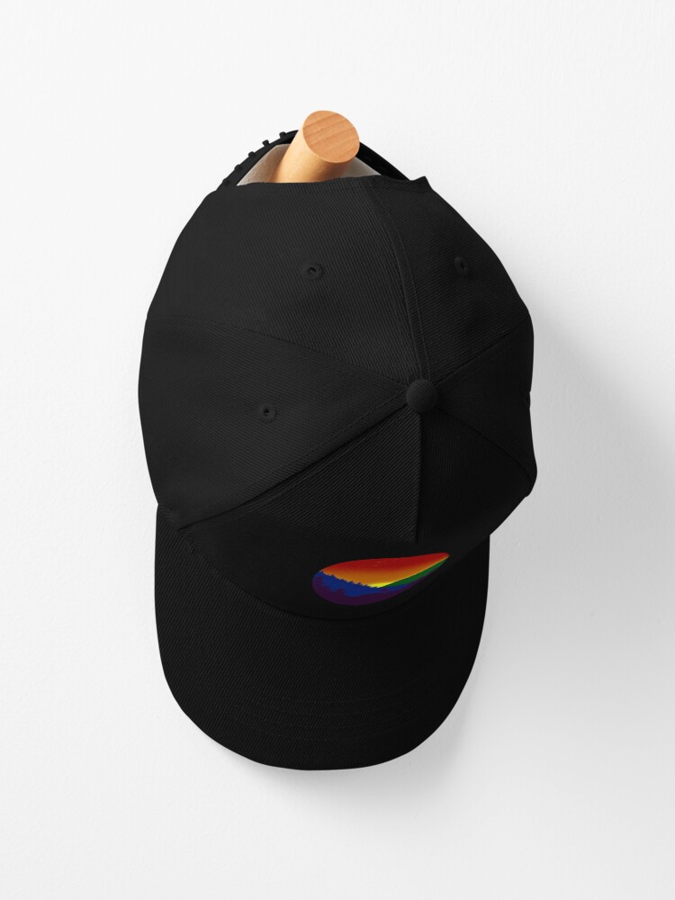 Desaturated Subtle Gay Pride Flag Landscape Cap