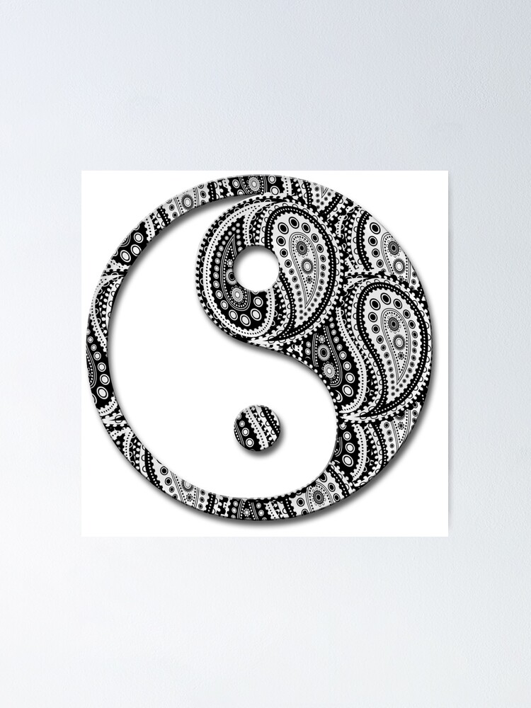 "Paisley Yin Yang Yin Yang" Poster for Sale by SpaghettiFarmer Redbubble