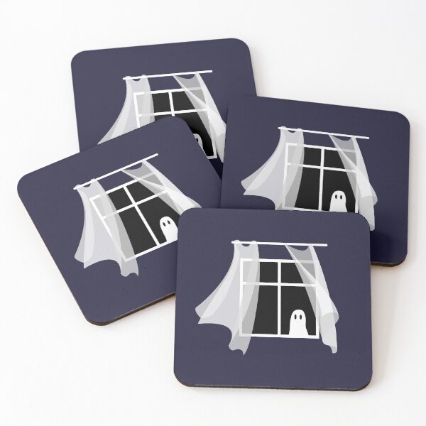 Item preview, Cute ghost in the window designed and sold by parkinsmack.