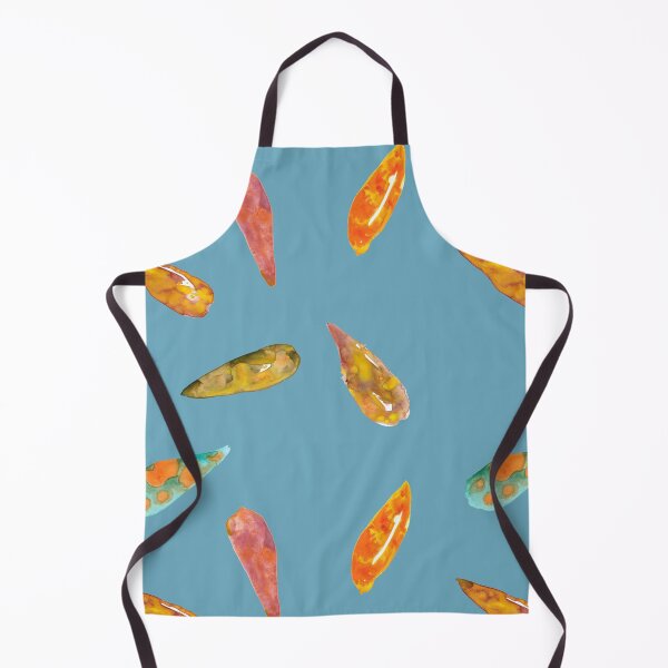 Item preview, Watercolour leaves teal designed and sold by skyesketches.