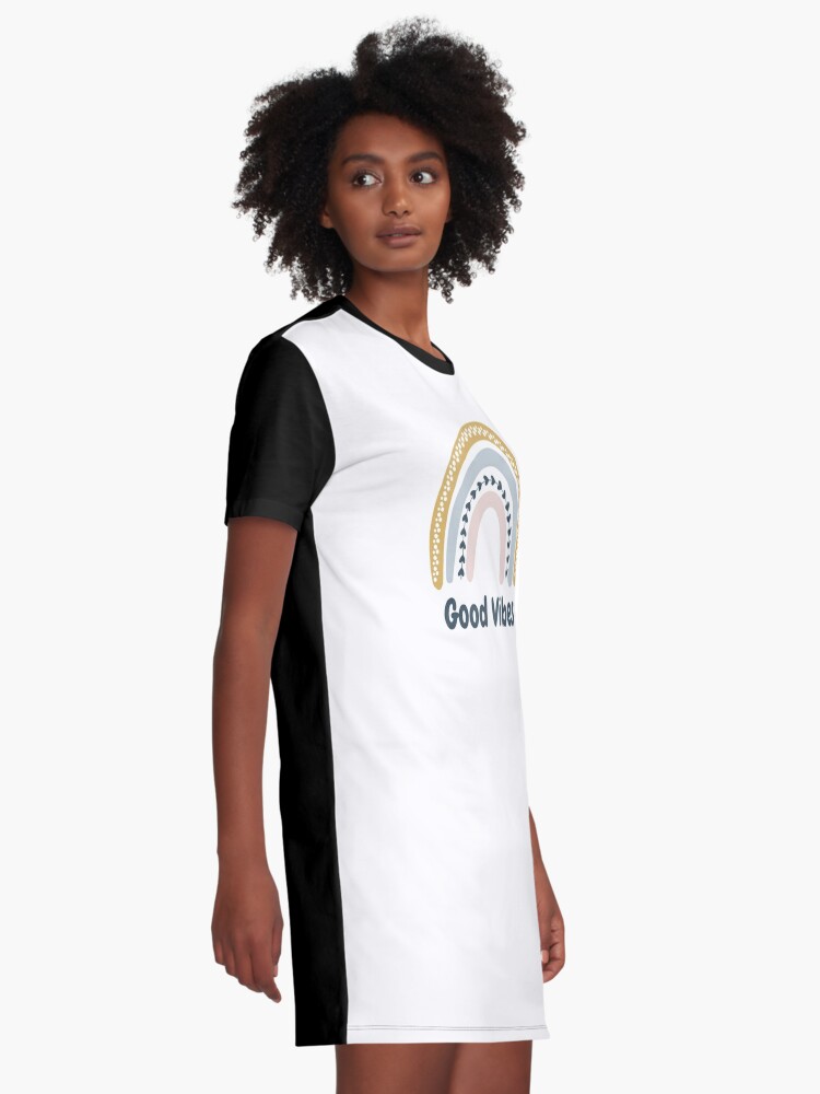 good vibes t shirt dress