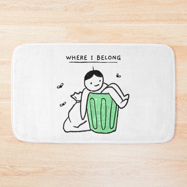 Item preview, Where I Belong Funny Trash Man designed and sold by LittleFlairTee.