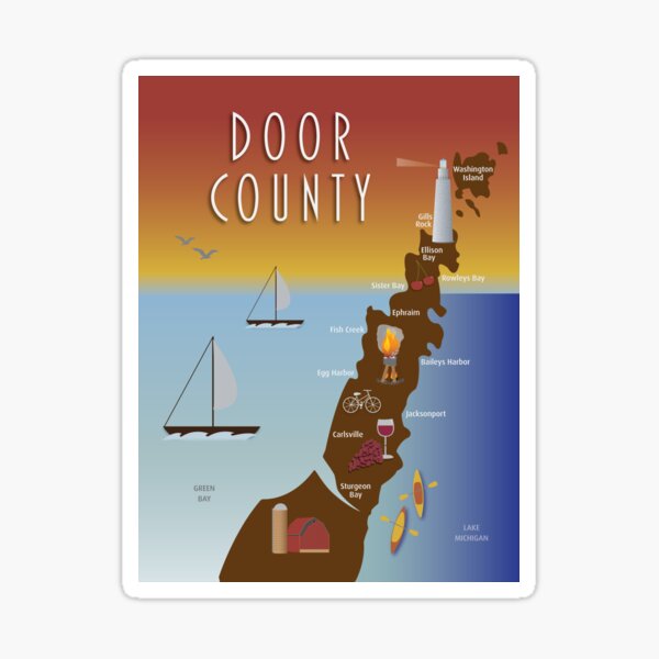 Door County Sticker