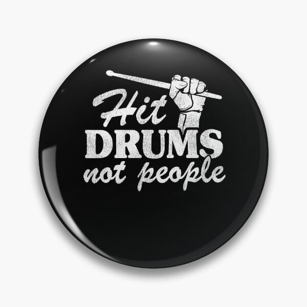 Item preview, Hit Drums Not People Funny Drummer Gift Vintage designed and sold by Stronzi.