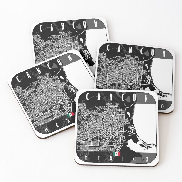 Item preview, CANCUN MAP MEXICO designed and sold by hatimelhag.