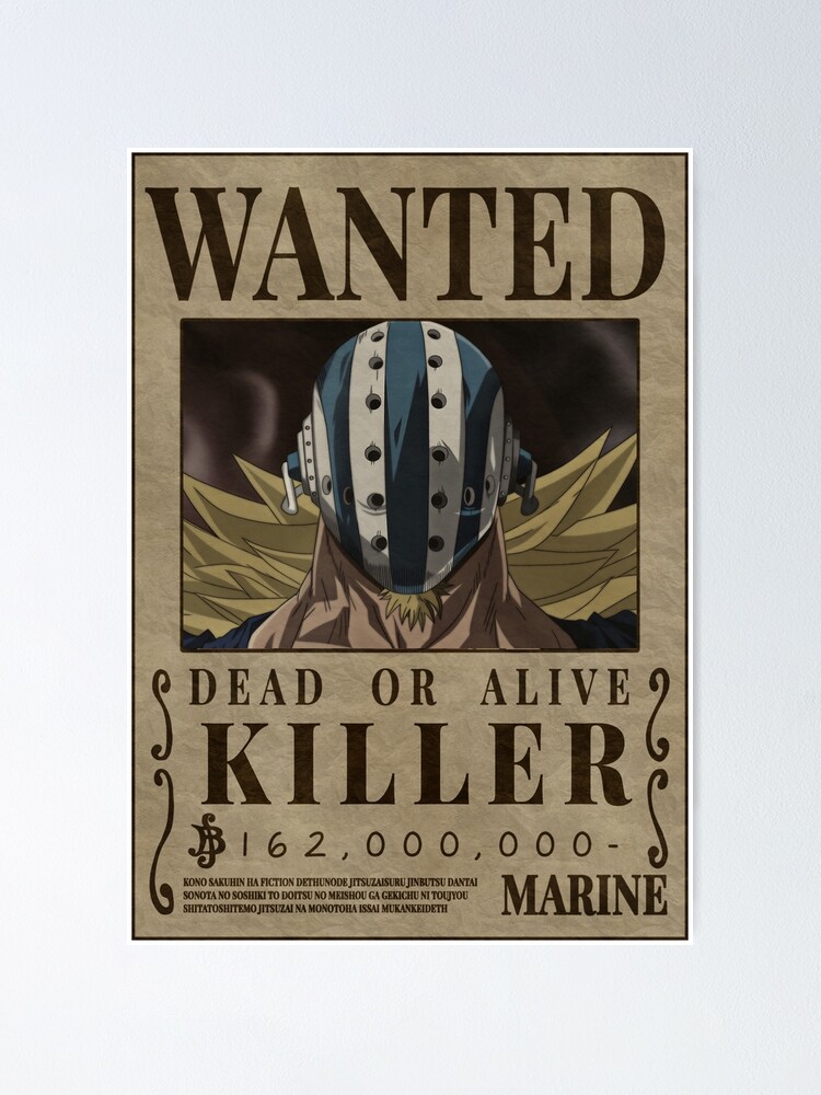 Killer Kamazo One Piece Wanted Poster By Patrika Redbubble