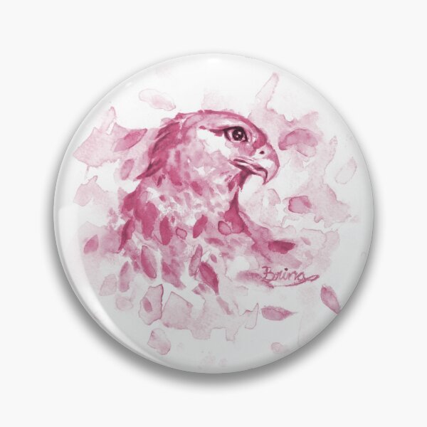 Item preview, Watercolor Splash Hawk, pink designed and sold by Brina Williamson.