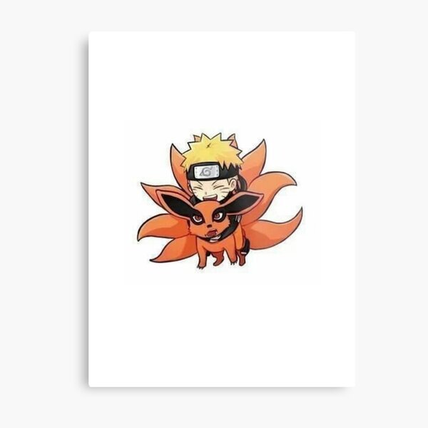 Lamina Metalica Naruto Kurama Chibi De Enirys Redbubble