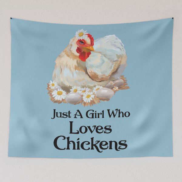 Item preview, Just A Girl Who Loves Chickens designed and sold by anatovas.