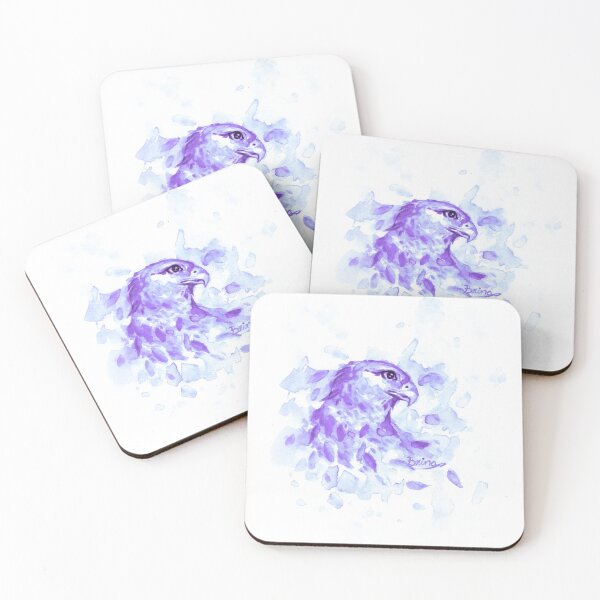 Item preview, Watercolor Splash Hawk, purple designed and sold by Brina Williamson.