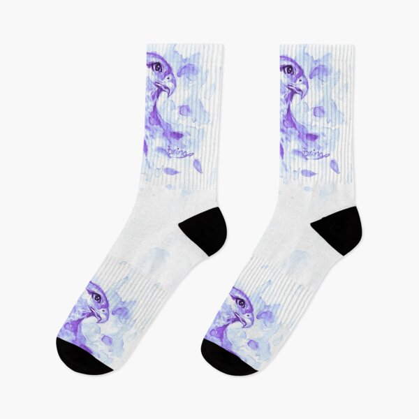 Item preview, Watercolor Splash Hawk, purple designed and sold by Brina Williamson.