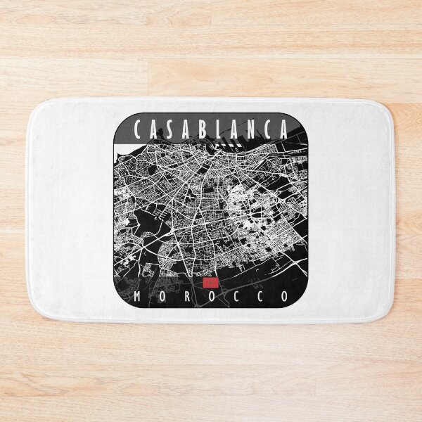 Item preview, CASABLANCA MAP MOROCCO designed and sold by hatimelhag.