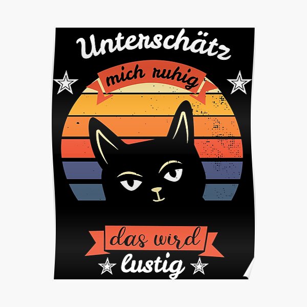 Wandbilder Lustige Katze Spr C3 Bcche Redbubble