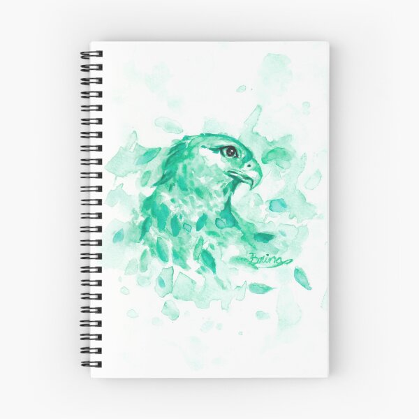 Item preview, Watercolor Splash Hawk, green designed and sold by Brina Williamson.