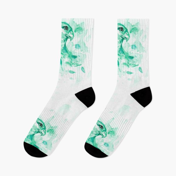 Item preview, Watercolor Splash Hawk, green designed and sold by Brina Williamson.