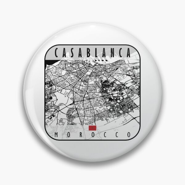 Item preview, CASABLANCA MAP MOROCCO designed and sold by hatimelhag.