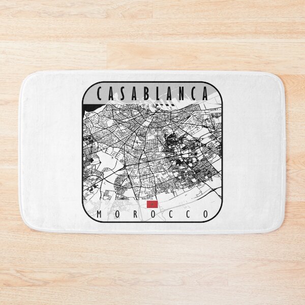 Item preview, CASABLANCA MAP MOROCCO designed and sold by hatimelhag.