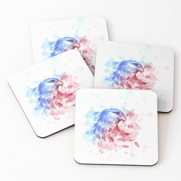 Item preview, Watercolor Splash Hawk, red white & blue designed and sold by Brina Williamson.