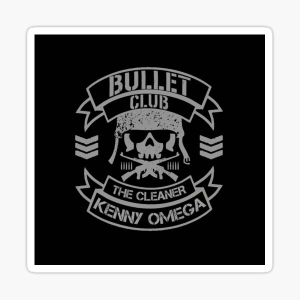 Bullet Club Logo de crâne de Groupe de Lutte Japonaise Noir Portefeuille 