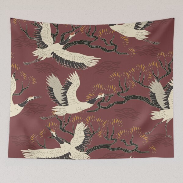 Item preview, Beautiful Japanese Cranes designed and sold by Vector Scout Lab.