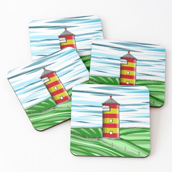 Item preview, Pilsum Lighthouse Pilsumer Leuchtturm Germany designed and sold by ekpatterns.