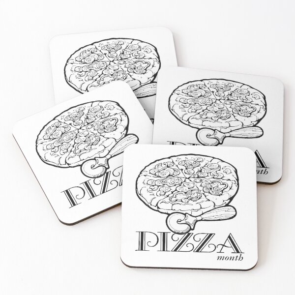Item preview, National Pizza Month Vintage Illustration  designed and sold by HolidayBug.