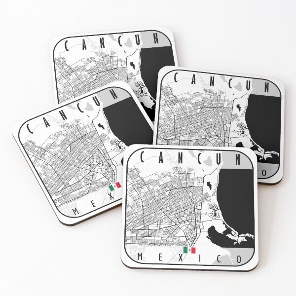 Item preview, CANCUN MAP MEXICO designed and sold by hatimelhag.