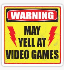 Gamer Warning Sticker