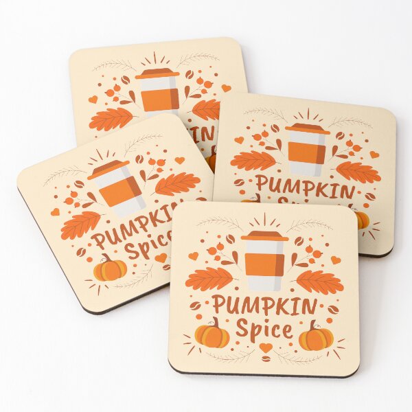 Item preview, Pumpkin Spice coffee, fall leaves  designed and sold by HolidayBug.
