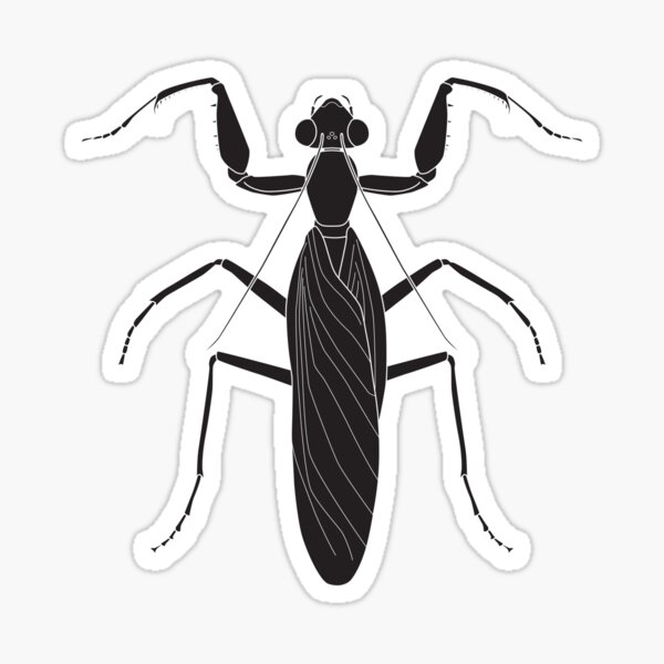 A Halloween Mantis Sticker