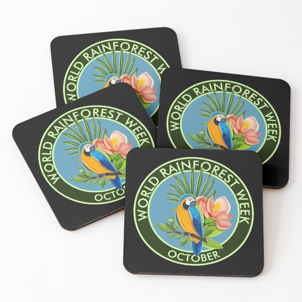 Item preview, World Rainforest Week, parrot designed and sold by HolidayBug.