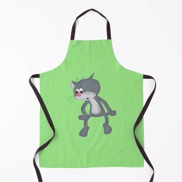 Item preview, A worried cartoon gray cat with a red nose designed and sold by Phantasmal-2-do.