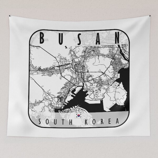 Item preview, BUSAN MAP SOUTH KOREA designed and sold by hatimelhag.