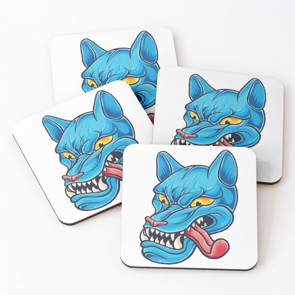 Item preview, Blue Crazy Wolf Illustrated designed and sold by SmittyGFX.