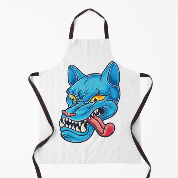 Item preview, Blue Crazy Wolf Illustrated designed and sold by SmittyGFX.